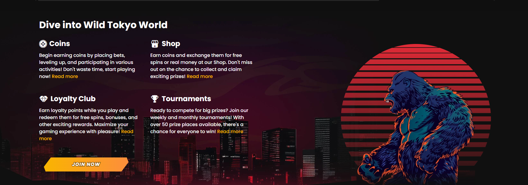 Wild Tokyo Casino – Funktionen und Vorteile